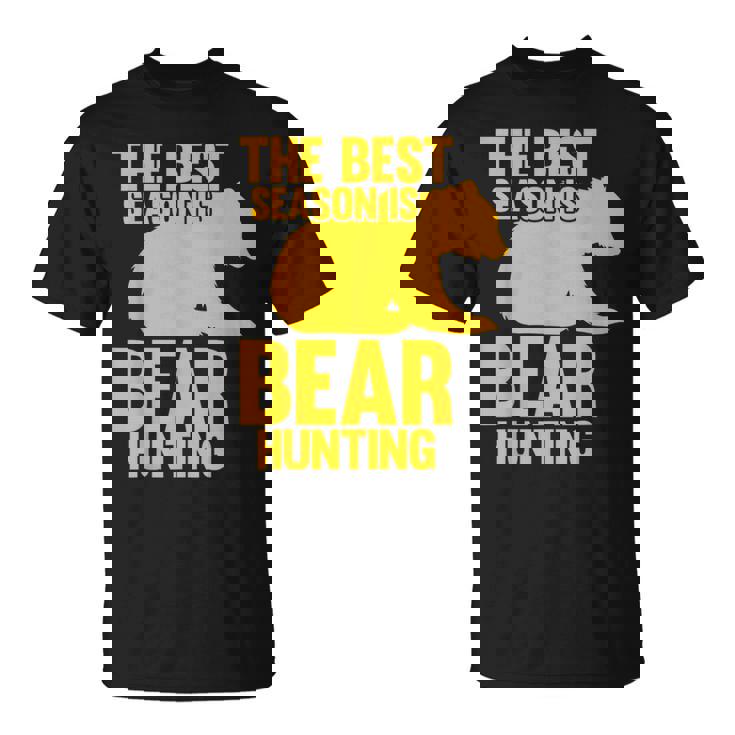 ベストシーズンはクマ狩りハンター Tシャツ