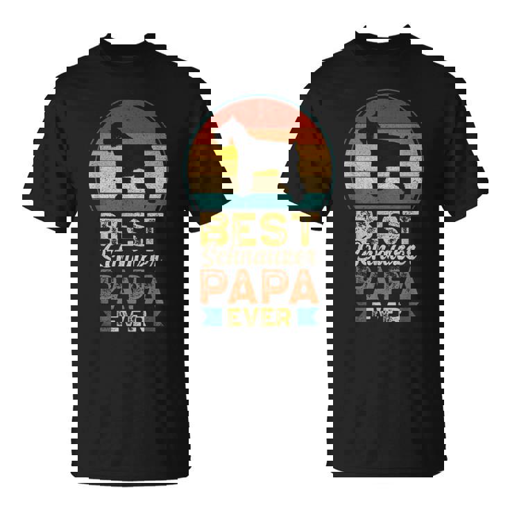 ベスト・シュナウザー・パパ ミニチュア・シュナウザー Tシャツ