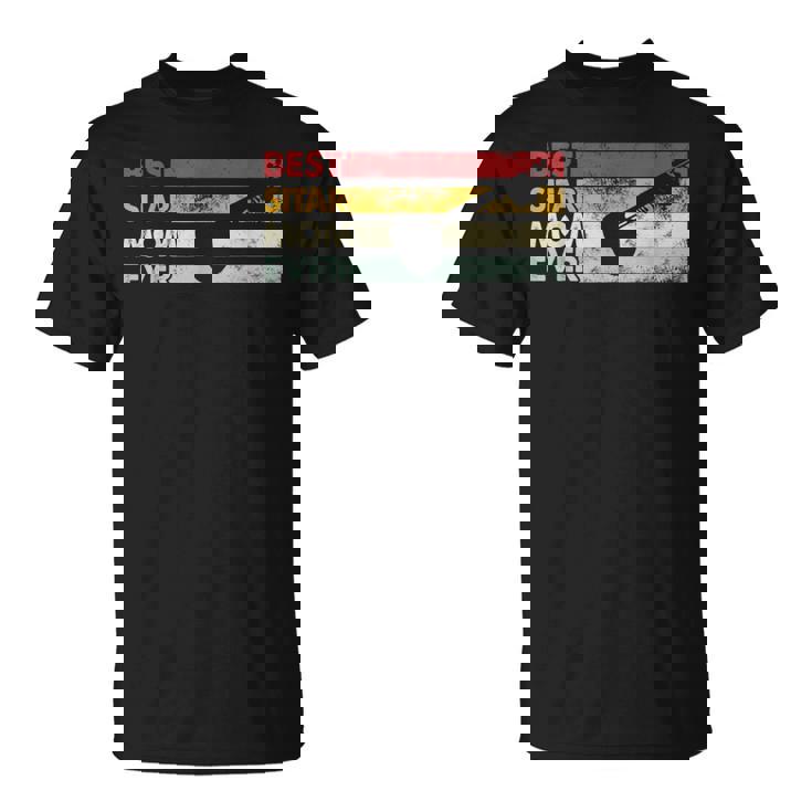 ベスト・マム・エバー-マザー・ヴィンテージ・シタール Tシャツ