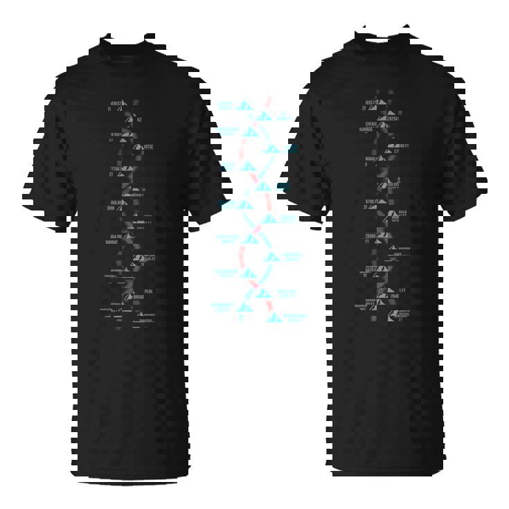ベルクシュタイガー Dna 14 最高の山 平和 山 エベレスト K2 Tシャツ