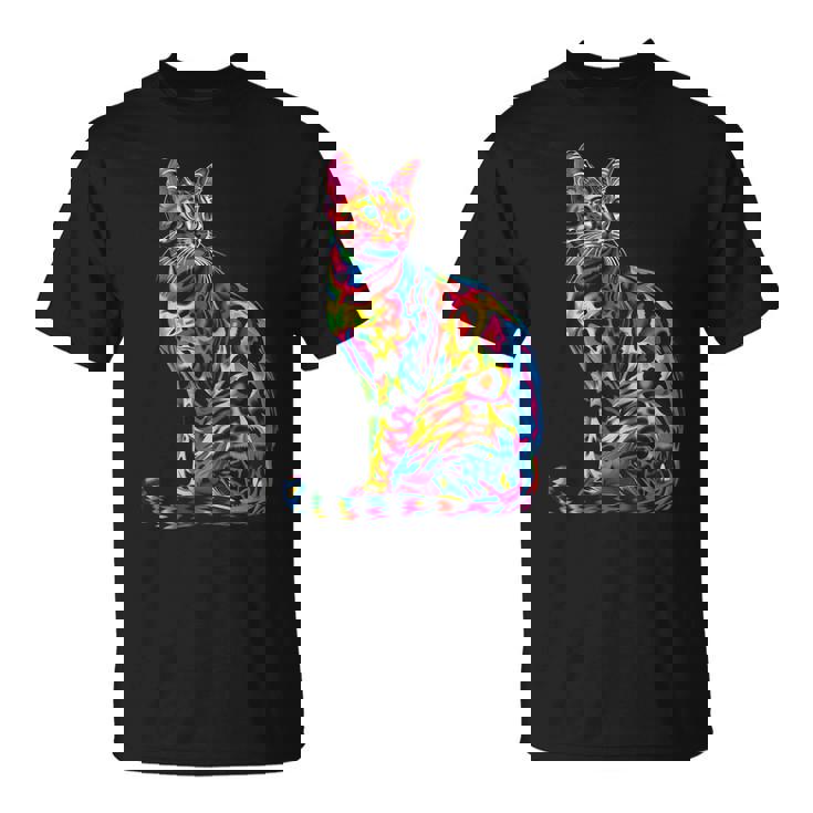 ベンガル猫ポップアート Tシャツ