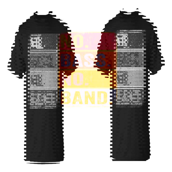 ベーシスト 楽器 エレキベース ノーバス ノーバンド Tシャツ