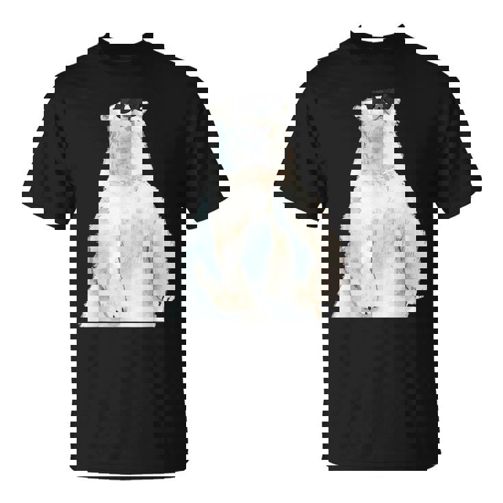 ホッキョクグマ サングラス 動物愛好家 動物飼育係 動物学者 Tシャツ