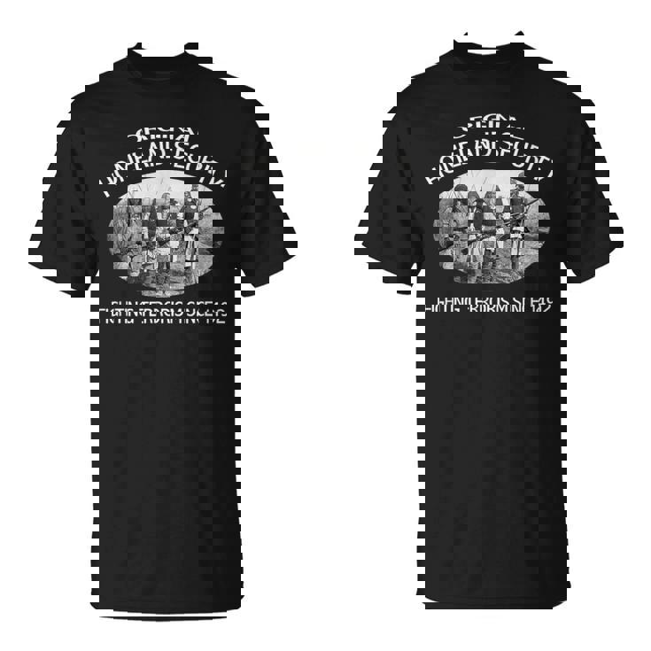 ホームランドセキュリティシャツ。 テロとの戦い。ネイティブアメリカン Tシャツ