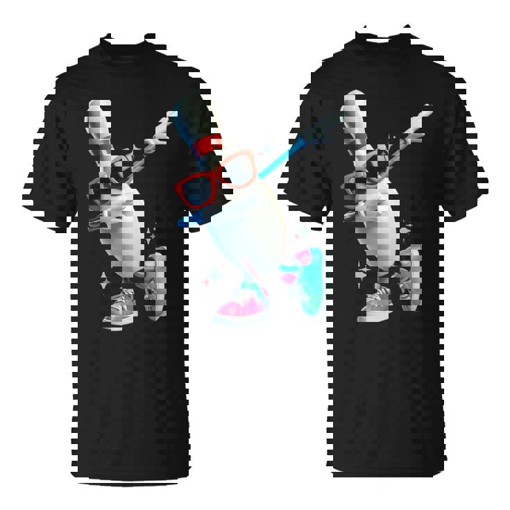 ボウリングピン ダビングサングラス ボウラープレイヤー キッズ メンズ レディース Tシャツ