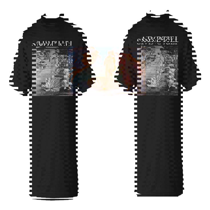 ボッティチェッリのヴィーナスの誕生 Tシャツ