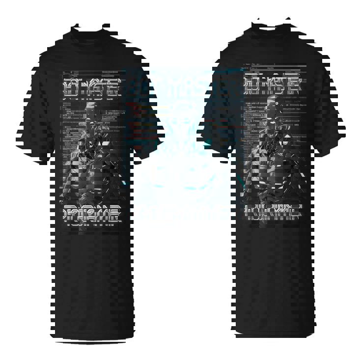 ボットマスタープログラマーaiロボット Tシャツ