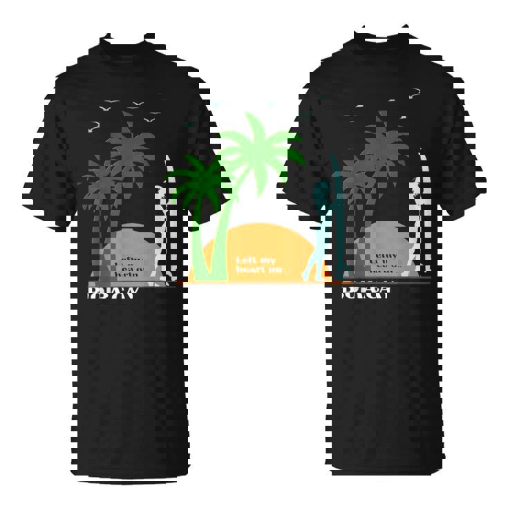 ボラカイ島 ヤシの木 サーフボード 日没 フィリピン ビーチ サーファーガール 東南アジア 島 贈り物 海 お土産 セブ Tシャツ