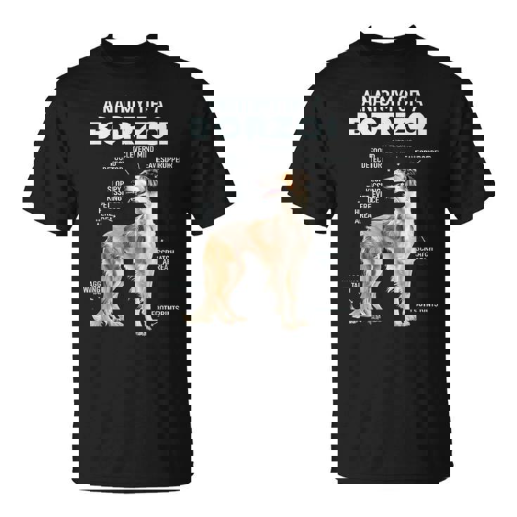 ボルゾイの解剖学 Tシャツ