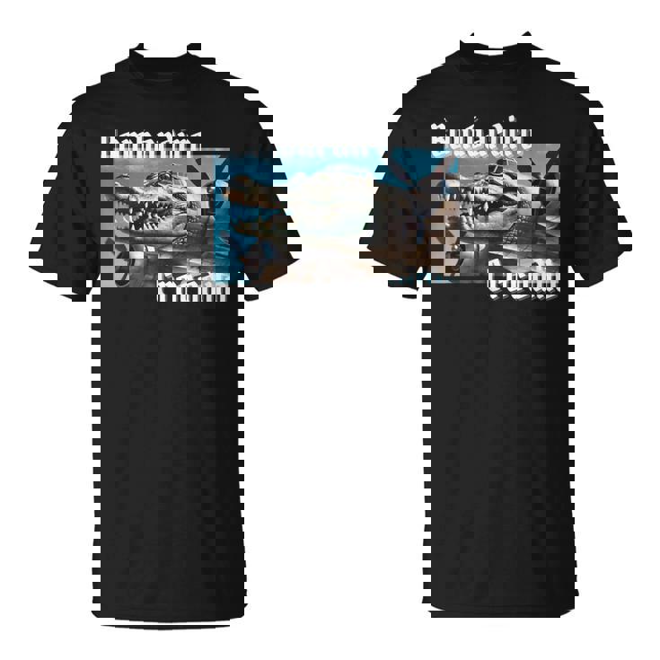 ボンバルディーロボンバルディーノクロコダイル面白いイタリアンブレインロットミーム Tシャツ