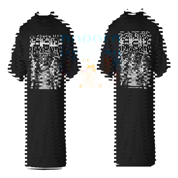 ボーダーコリー 犬 90年代 ブーツレッグ グランジ ラップ グッズスタイル Tシャツ