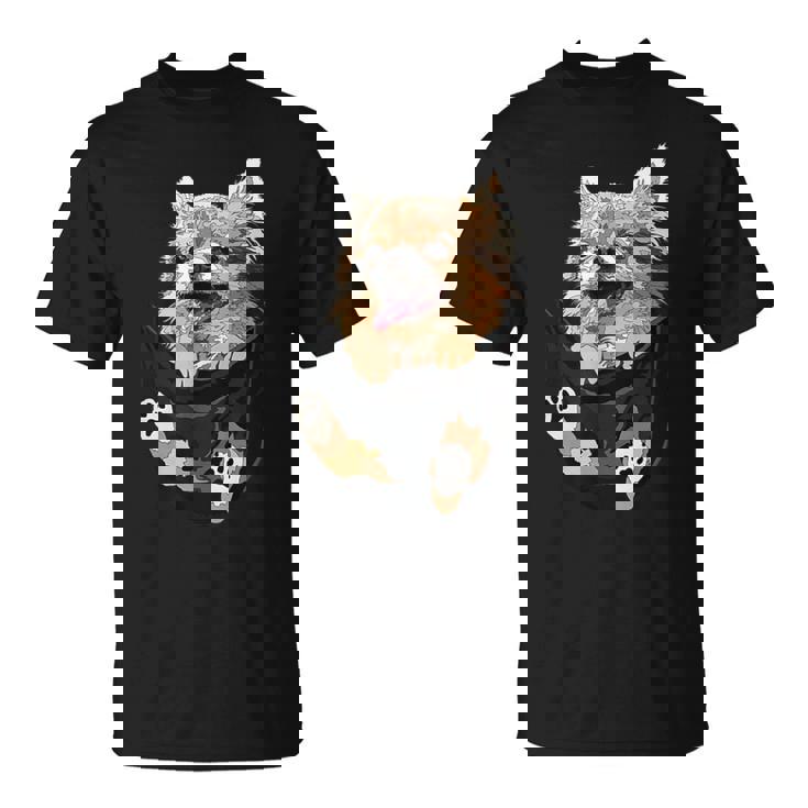 ポケットに入ったチワワ チワワ 長髪 チワワ 犬好き Tシャツ