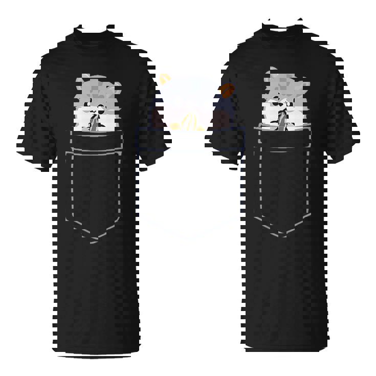 ポケットに入ったハムスター Tシャツ