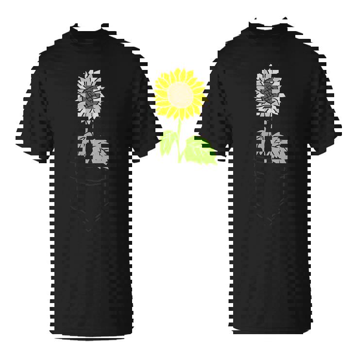 ポケットの中のひまわり ひまわり Tシャツ