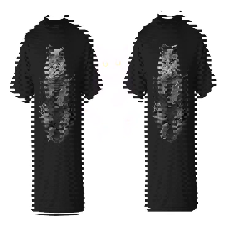 ポケットの中の猫ポケットキャット猫好き ねこ好き ネコ好きニャー猫 猫の飼い主 心電図 おもしろ 可愛い ねこ ネコ 猫 Tシャツ