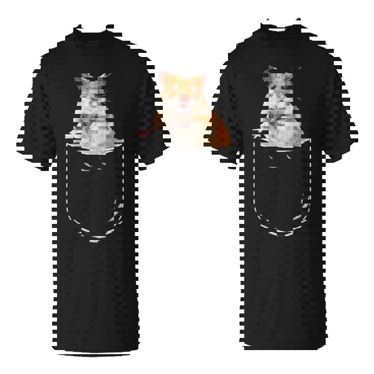 ポケットハムスターシャツ、ポケットに入った面白いハムスター ギフトtシャツ Tシャツ