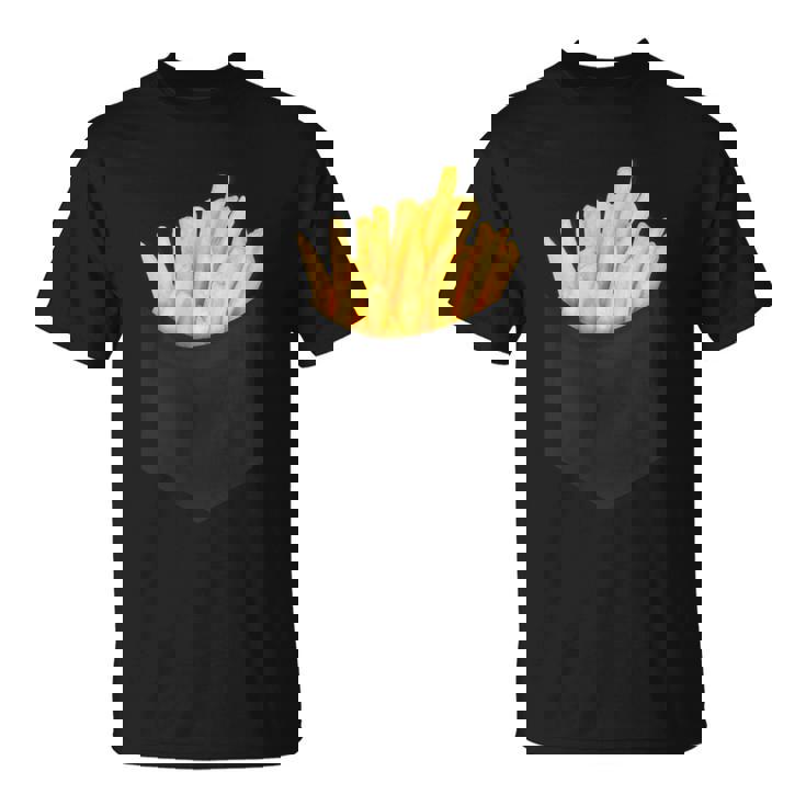 ポケットフライドポテト 胸にチップス フライドポテト Tシャツ