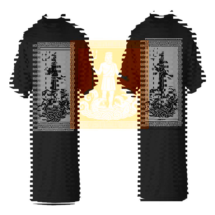 ポセイドン神 トライデント 古代ギリシャ 芸術 神話 ギリシャ神話 Tシャツ
