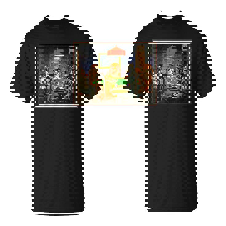 ポーカーをする犬 カード 絵画 Tシャツ