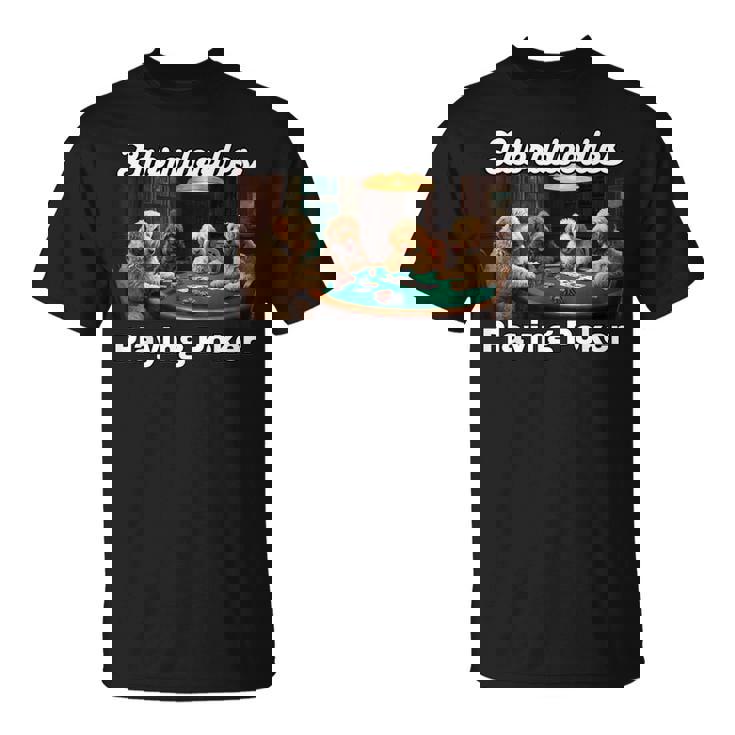 ポーカーをする犬 ラブラドゥードル オーストラリアの犬 ラブラドゥードル Tシャツ