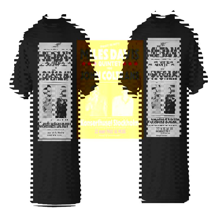 マイルス・デイビス・クインテットとジョン・コルトレーンストックホルム 1960 Tシャツ