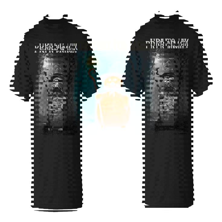 マジック・ファニー・ウィザード・キャットのためにパープレイしよう Tシャツ