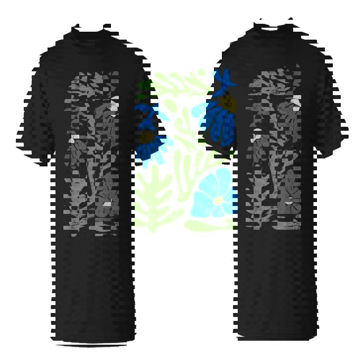 マティス 絵画 美的 造花 抽象 秋 Tシャツ