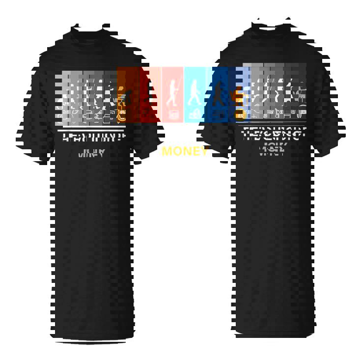 マネーの進化 ビットコイン Btc暗号通貨 Tシャツ
