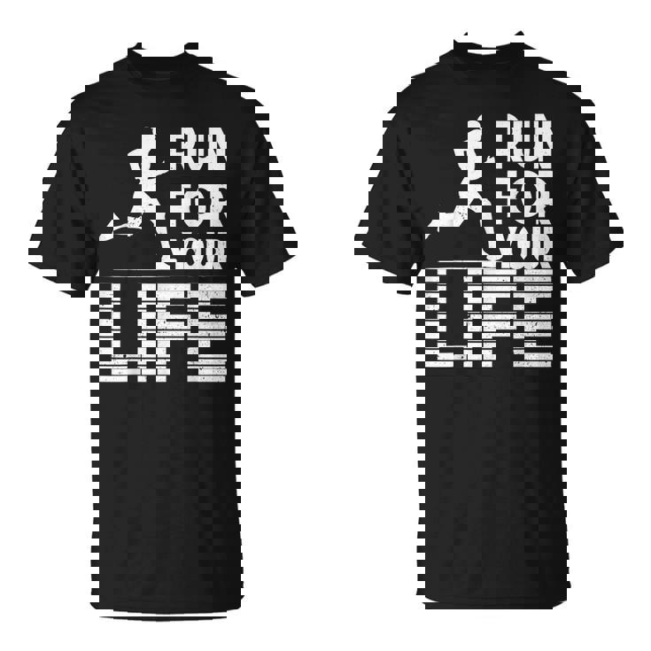 マラソンランナー Run For Your Life ランニング Tシャツ