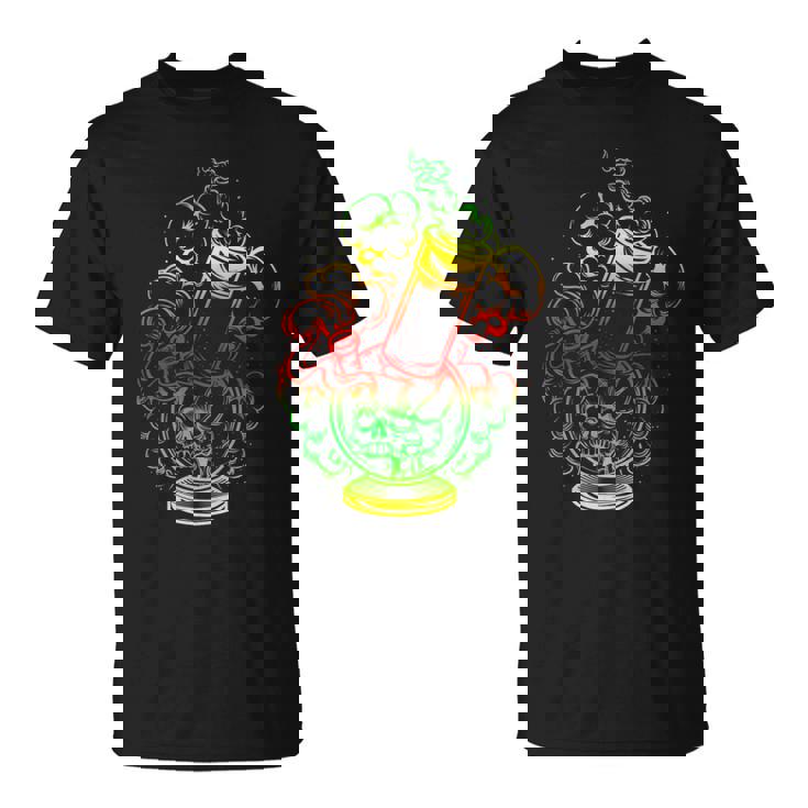 マリファナ スカル ボング 大麻 ウィード 420 ラスタ ギフト Tシャツ