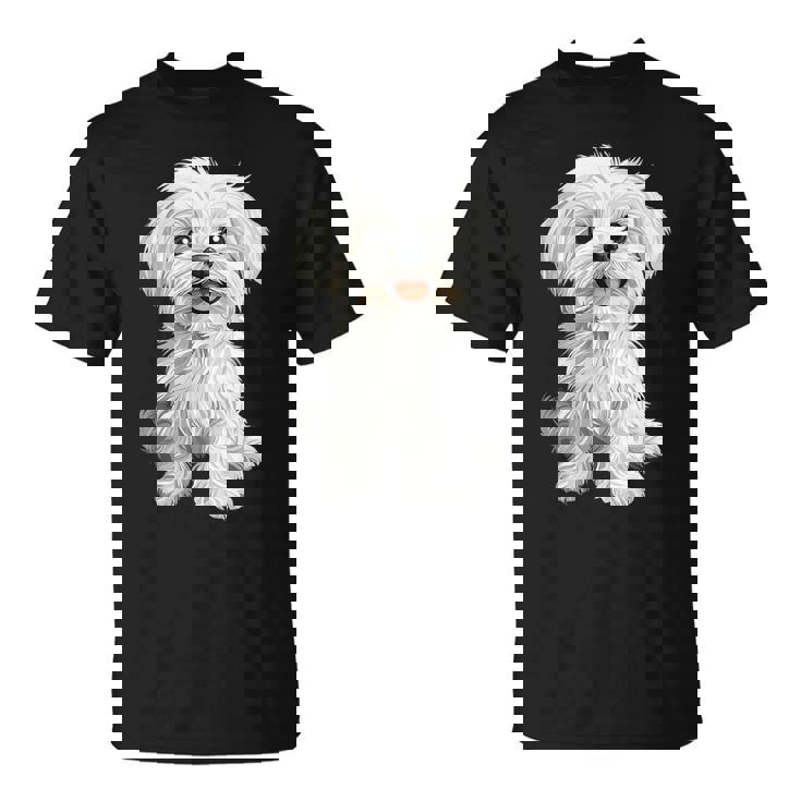 マルチーズ 犬 グラフィック ペット イラスト マルチーズ Tシャツ