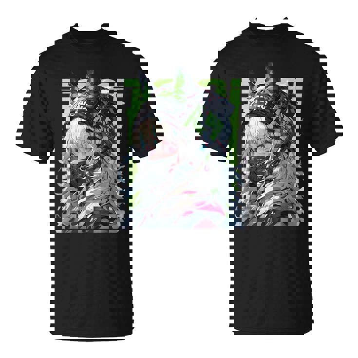 マンガ アニメ エステティック サイバーパンク テックウェア 原宿 Tシャツ