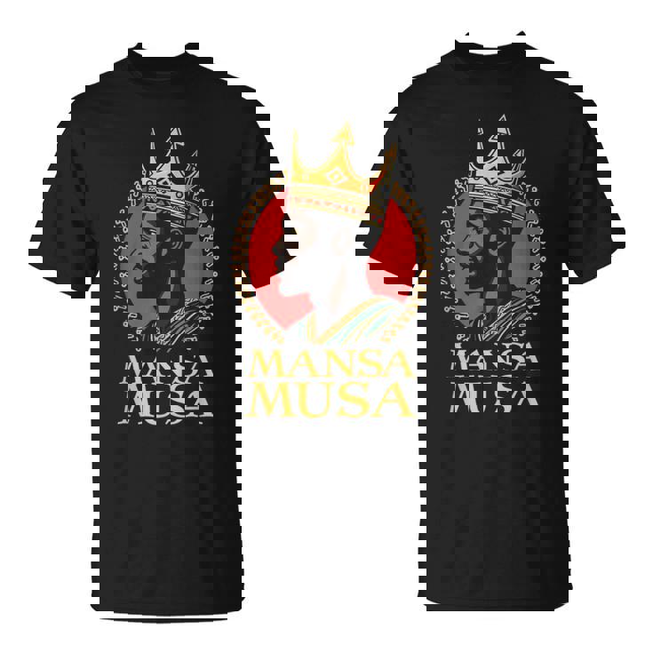 マンサ・ムーサ アフリカの王 歴史上最も裕福な男 マリ帝国 Tシャツ