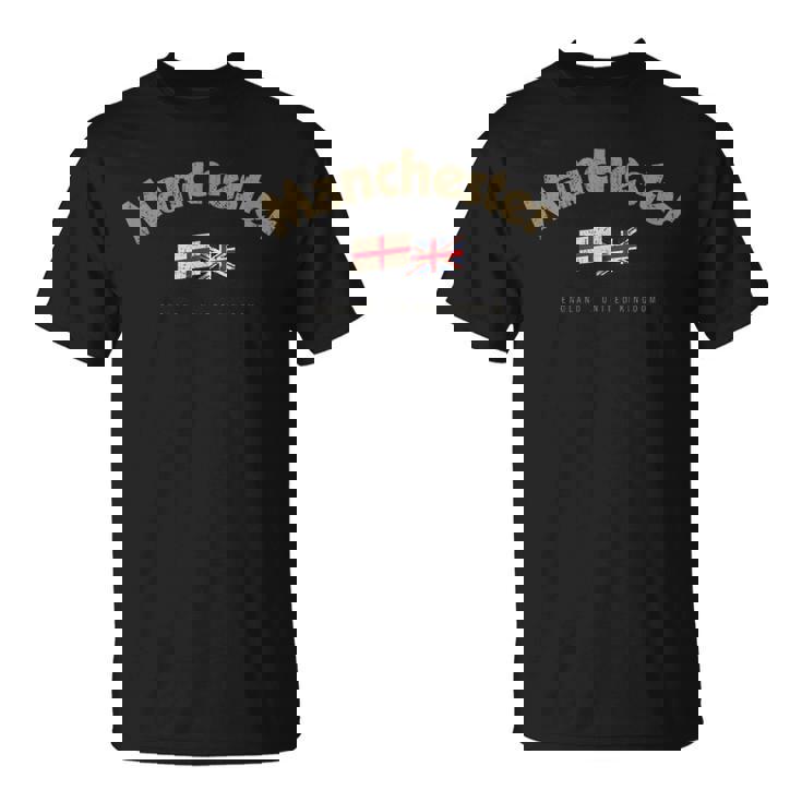 マンチェスターシティネーム ヴィンテージ 英国国旗 イギリス国旗 Tシャツ