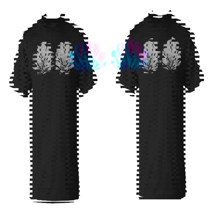 マーメイド貝殻シャツ 貝殻ビキニ 水着 ブラシャツ Tシャツ