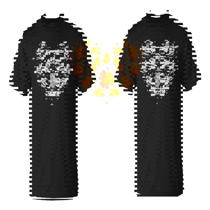 ミツバチのハートの形 ミツバチ Tシャツ