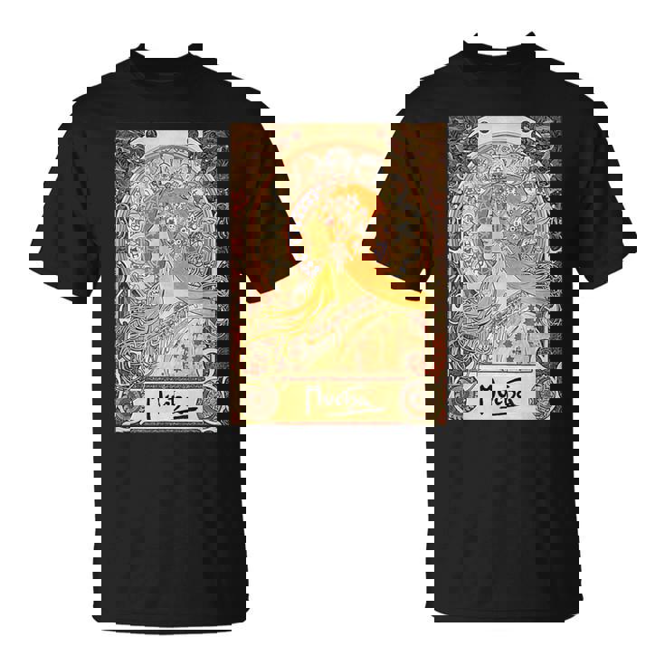 ミュシャ ゾディアック アールヌーボー アルフォンス。 Tシャツ
