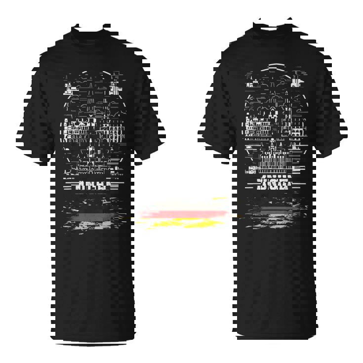 ミュンヘンお土産 ミュンヘン ドイツ国旗 Tシャツ