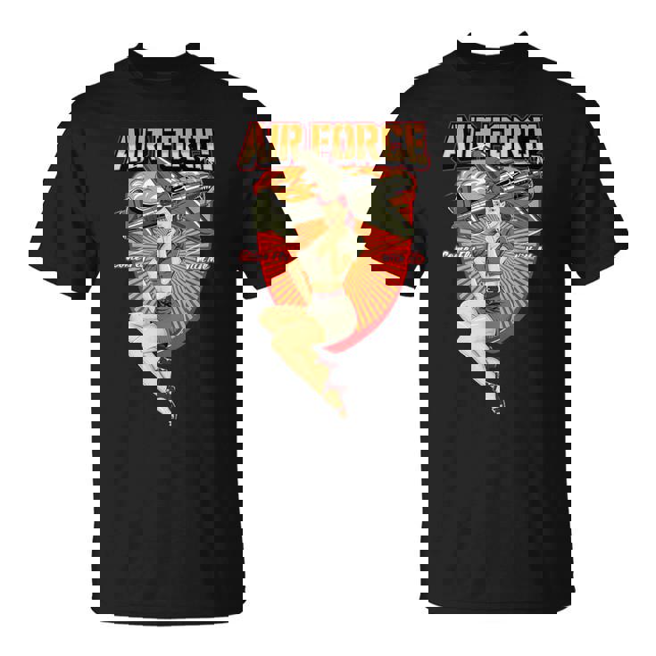 ミリタリーピンナップガール。 Tシャツ