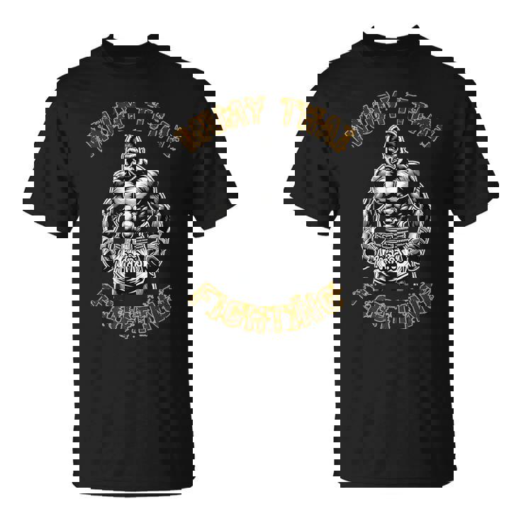 ムエタイ・ゴリラ ゴリラ・キックボクシング・タイ・ボクシング Tシャツ