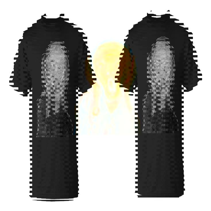 ムンクの叫び《切り抜き》【世界の名画】エドヴァルド・ムンク Munch 美術館アート Tシャツ