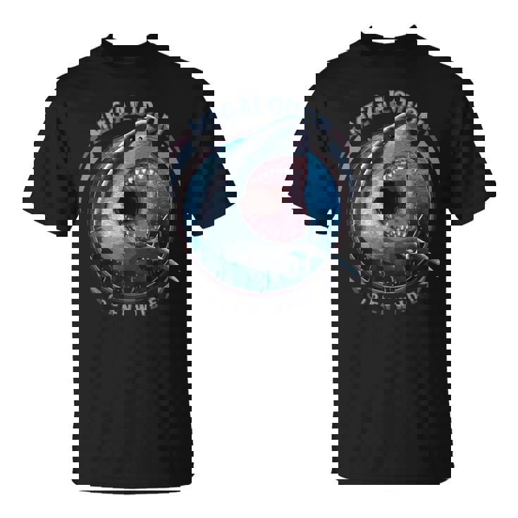 メガロドンジャイアントシャーク Tシャツ