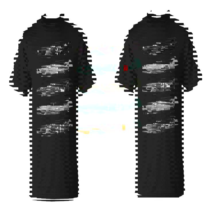 メッサーシュミットbf109ドイツww2ファイター Tシャツ