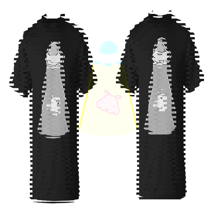 メンダコ《Ufo 遭遇》【どうぶつフレンズ】水族館 ゆるくて かわいい 面白い 動物 キャラクター Tシャツ