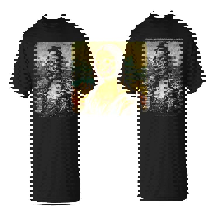 モナリザ ゾンビ ハロウィン 美術教師 モナリザ Tシャツ