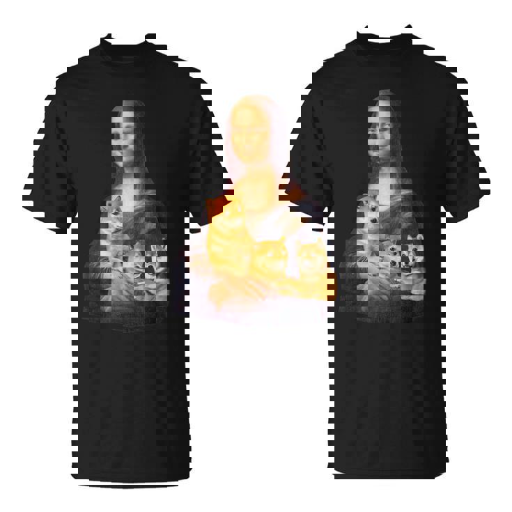 モナリザ 面白いtシャツ 柴犬 イヌ わんこ メンズ 犬好き グッズ かわいい おもしろ 面白い 服 ネタ Tシャツ