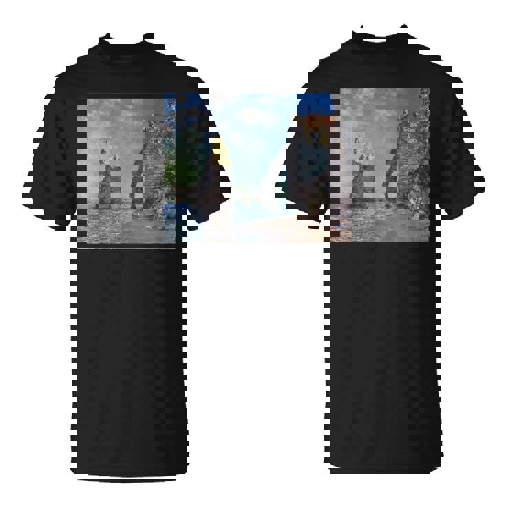 モネのエトルタの断崖 Tシャツ