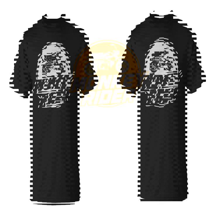モンキーバイクライダーレトロクラシック原付オートバイtシャツ Tシャツ