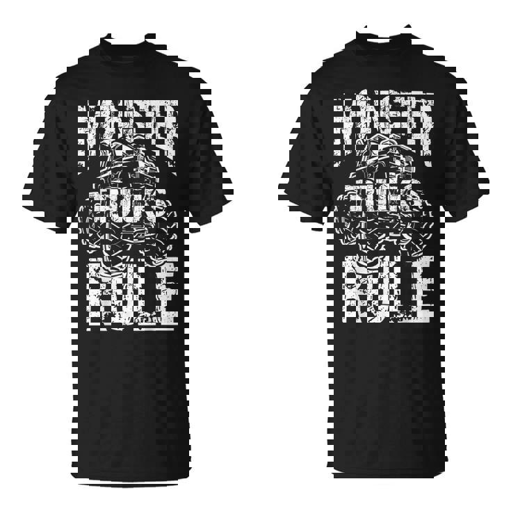 モンスタートラックルールジャムモンスタートラックボーイズ Tシャツ