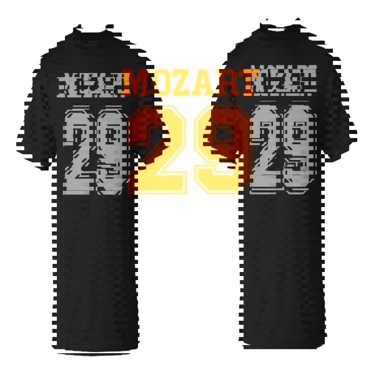 モーツァルト29交響曲面白いスポーツ Mozart 29 Tシャツ